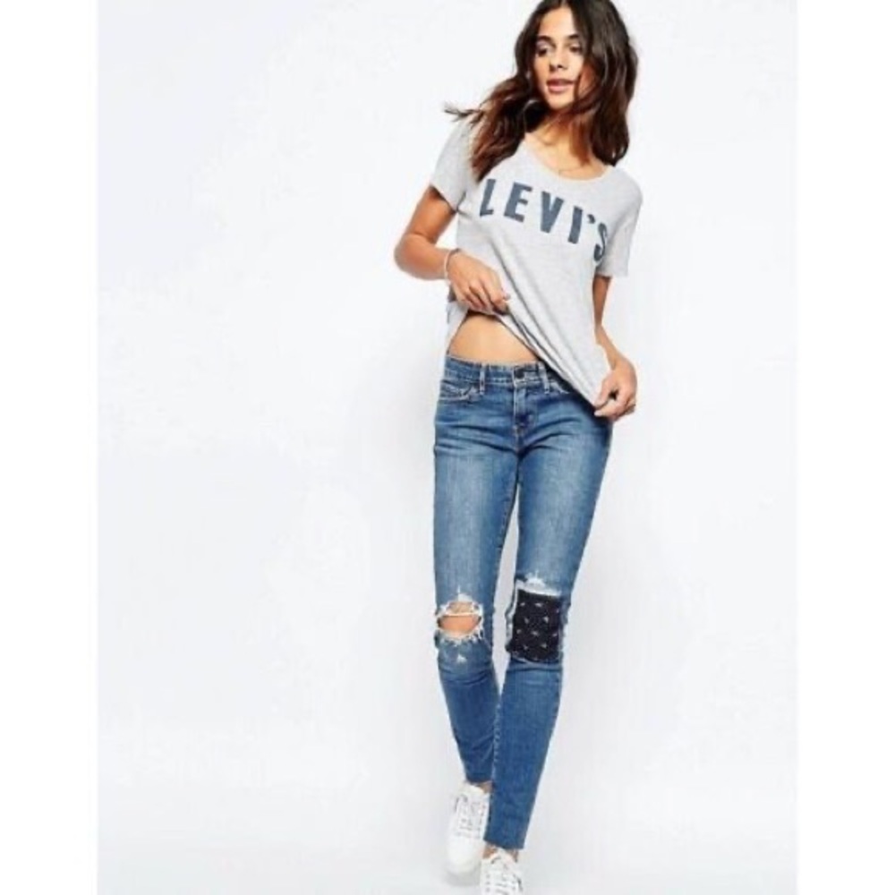 Levi’s | 711 Skinny Jean With Bandana Knee Patch